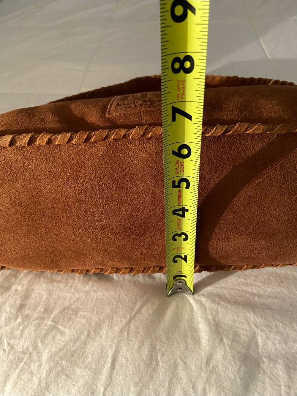 Haute Hippie Cognac Suede Woven-Trim Shoulder Bag - Picture 6 of 12